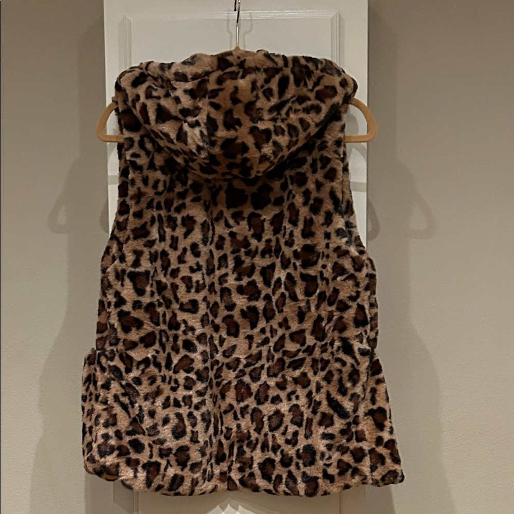 Nwt Love Tree Leopard Print Vest - Picture 5 of 5